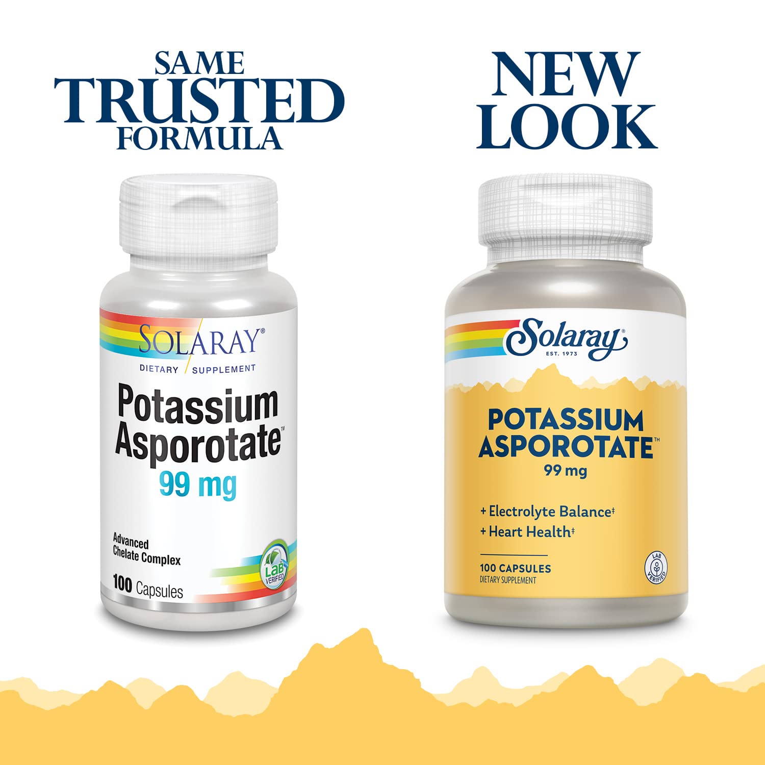 SOLARAY Potassium Asporotate: gélules faciles à avaler au quotidien.