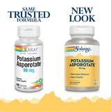 SOLARAY Potassium Asporotate: gélules faciles à avaler au quotidien.