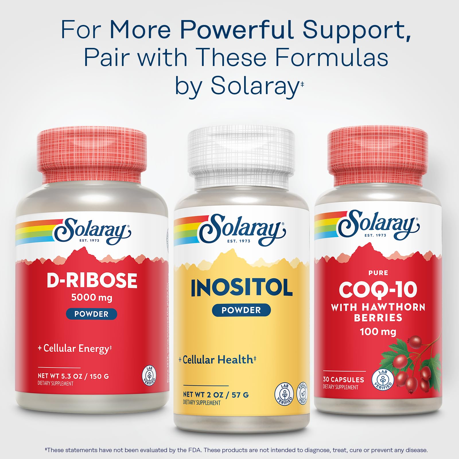 SOLARAY Inositol Pur poudre prête à être ajoutée au quotidien.
