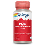 SOLARAY PQQ 10 mg – bouteille présentant le complément, soutien potentiel de l'énergie cellulaire.