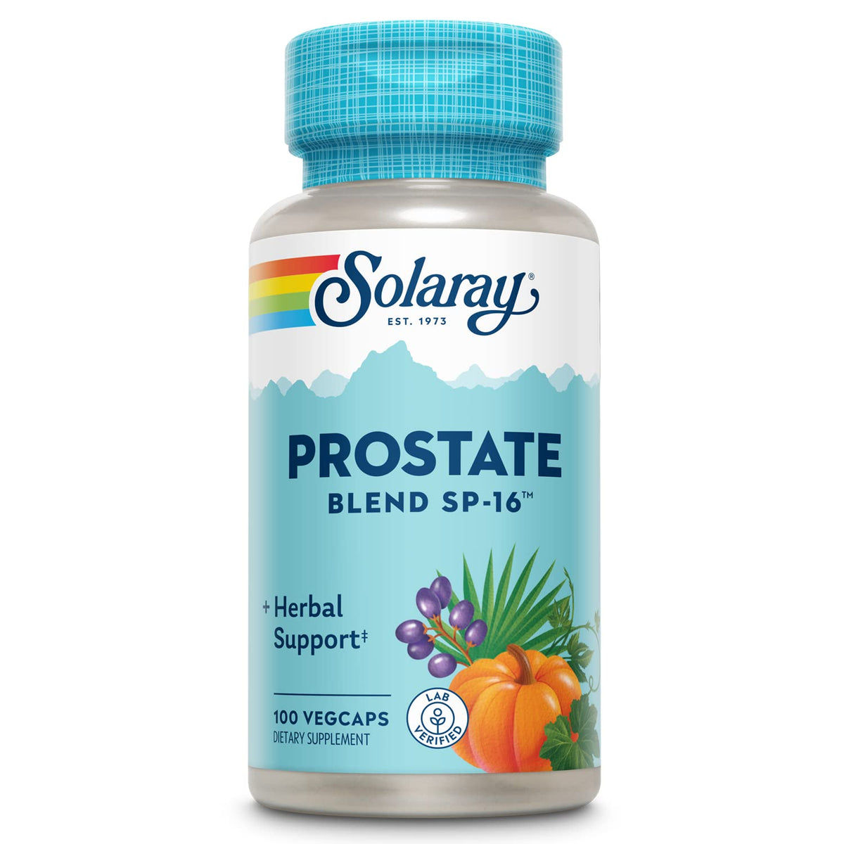 SOLARAY Prostate Blend SP-16 VCapsules - bouteille pratique pour la routine quotidienne.