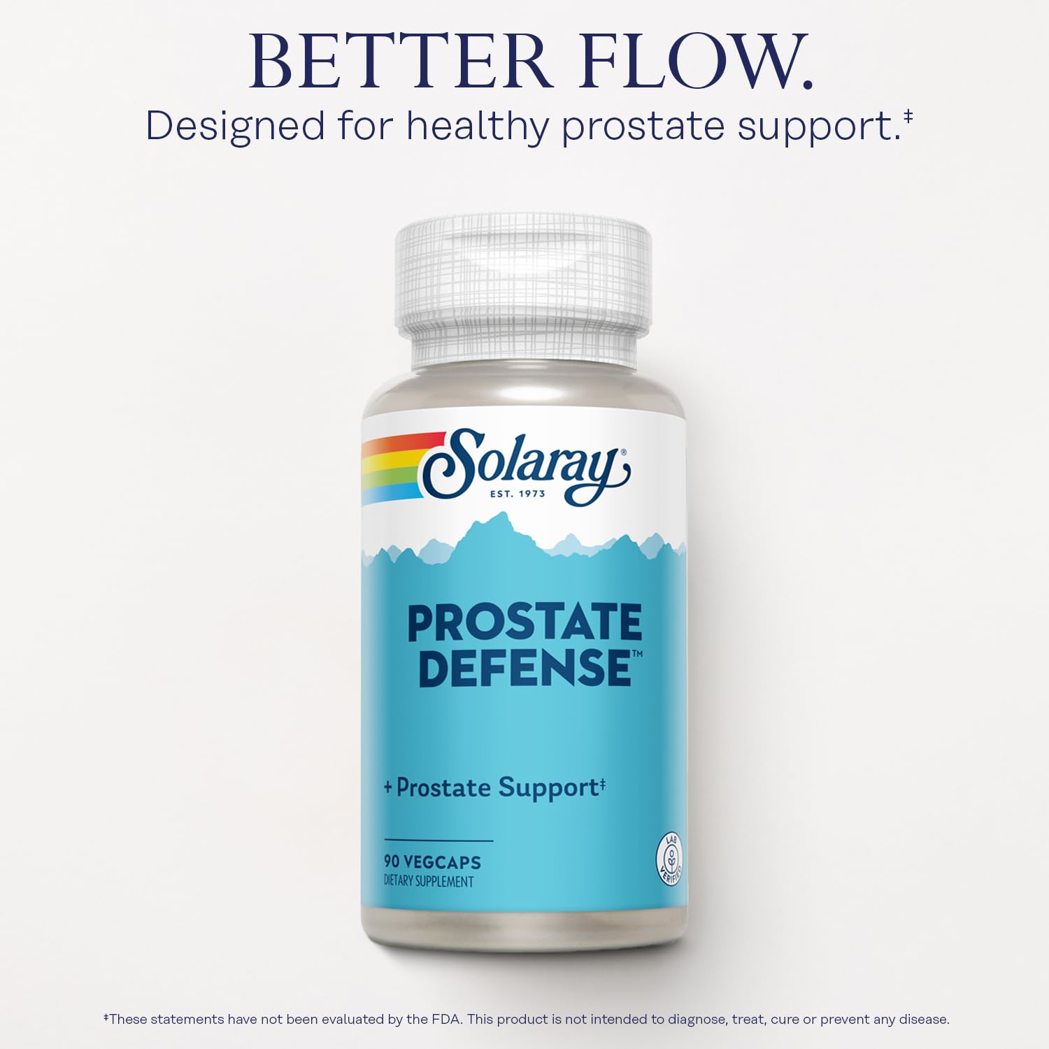 SOLARAY Prostate Defense – emballage PCR écoresponsable, choix durable.