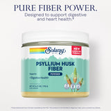 SOLARAY psyllium poudre dans eau — se mélange facilement dans votre boisson.