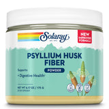SOLARAY psyllium poudre pot — texture légère et utilisation pratique pour la digestion.