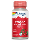 SOLARAY Pure CoQ-10 200 mg — Bouteille prête à l’emploi pour le soutien cardiaque et énergie.