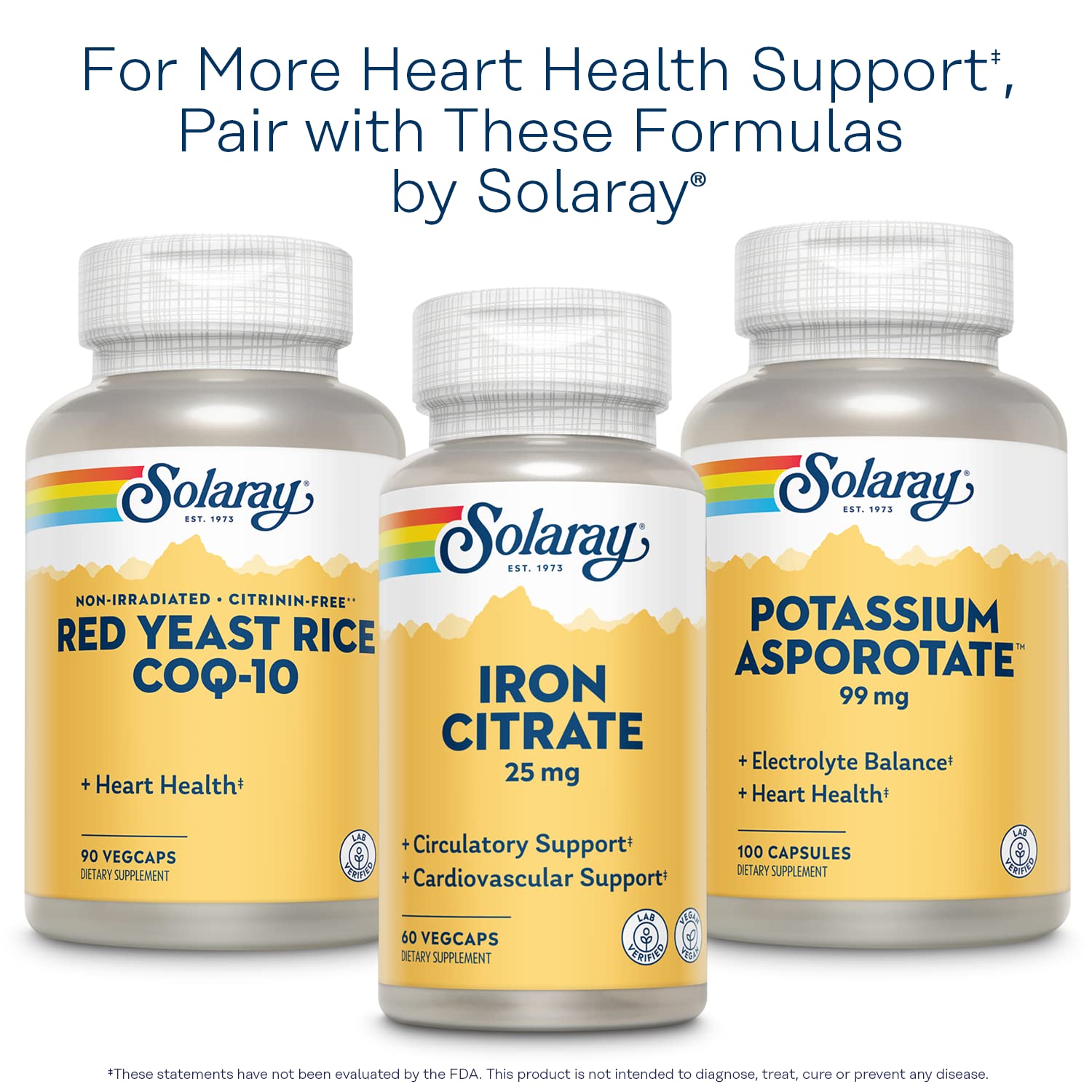 SOLARAY Pure CoQ-10 200 mg — Étiquette claire avec indications d’utilisation.