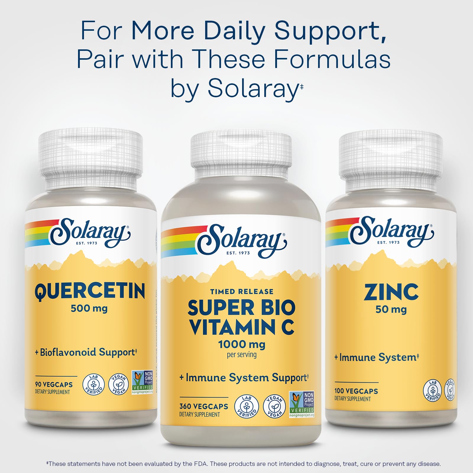 SOLARAY Quercétine-garantie-60-jours garantie constructeur et vegan certifié.