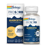 SOLARAY Quercetine Phytosome en capsules végétales, digestion douce et confort quotidien.