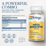 SOLARAY quercétine vitamine C et bioflavonoïdes – capsules véganes faciles à prendre