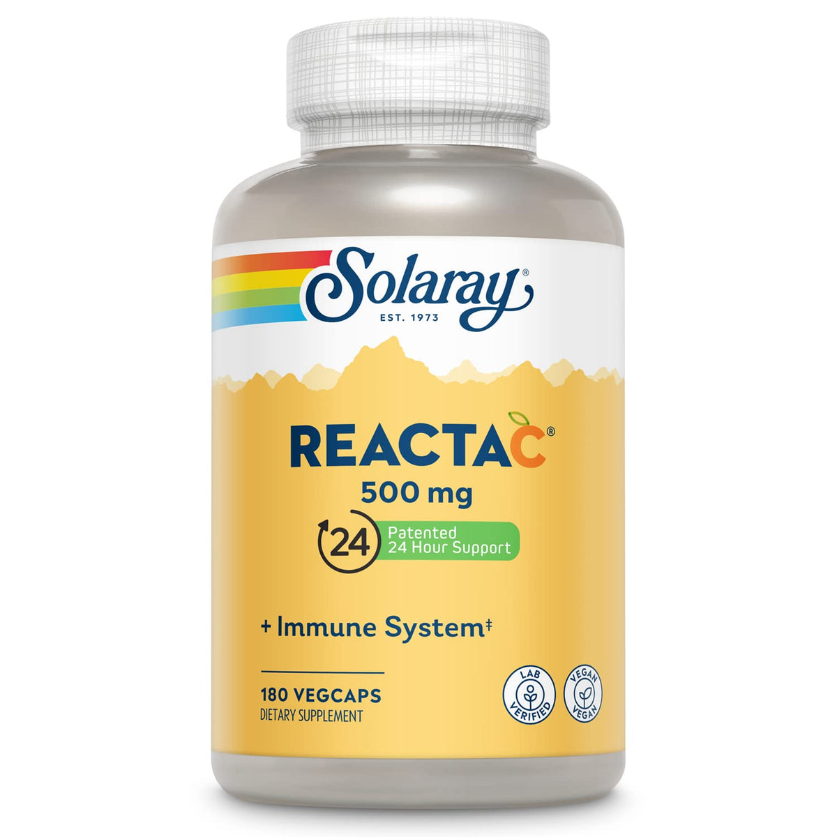 SOLARAY Reacta-C – bouteille avec gélules faciles à intégrer à votre routine quotidienne