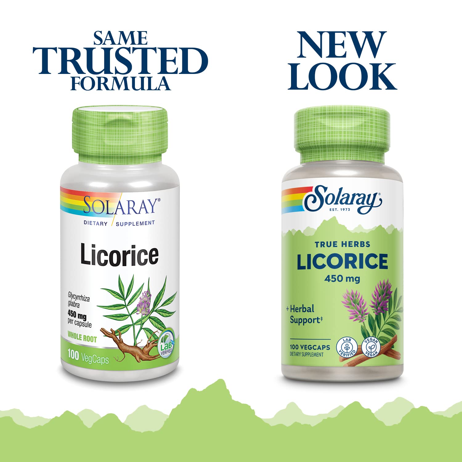 SOLARAY Racine de réglisse 450 mg – gélules végétales, routine quotidienne potentielle.