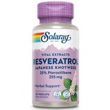SOLARAY Resveratrol Pterostilbene – bouteille pour le soutien quotidien au bien-être