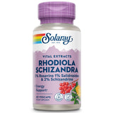 SOLARAY Rhodiola-Schizandra Bouteille énergie naturelle tout au long de la journée