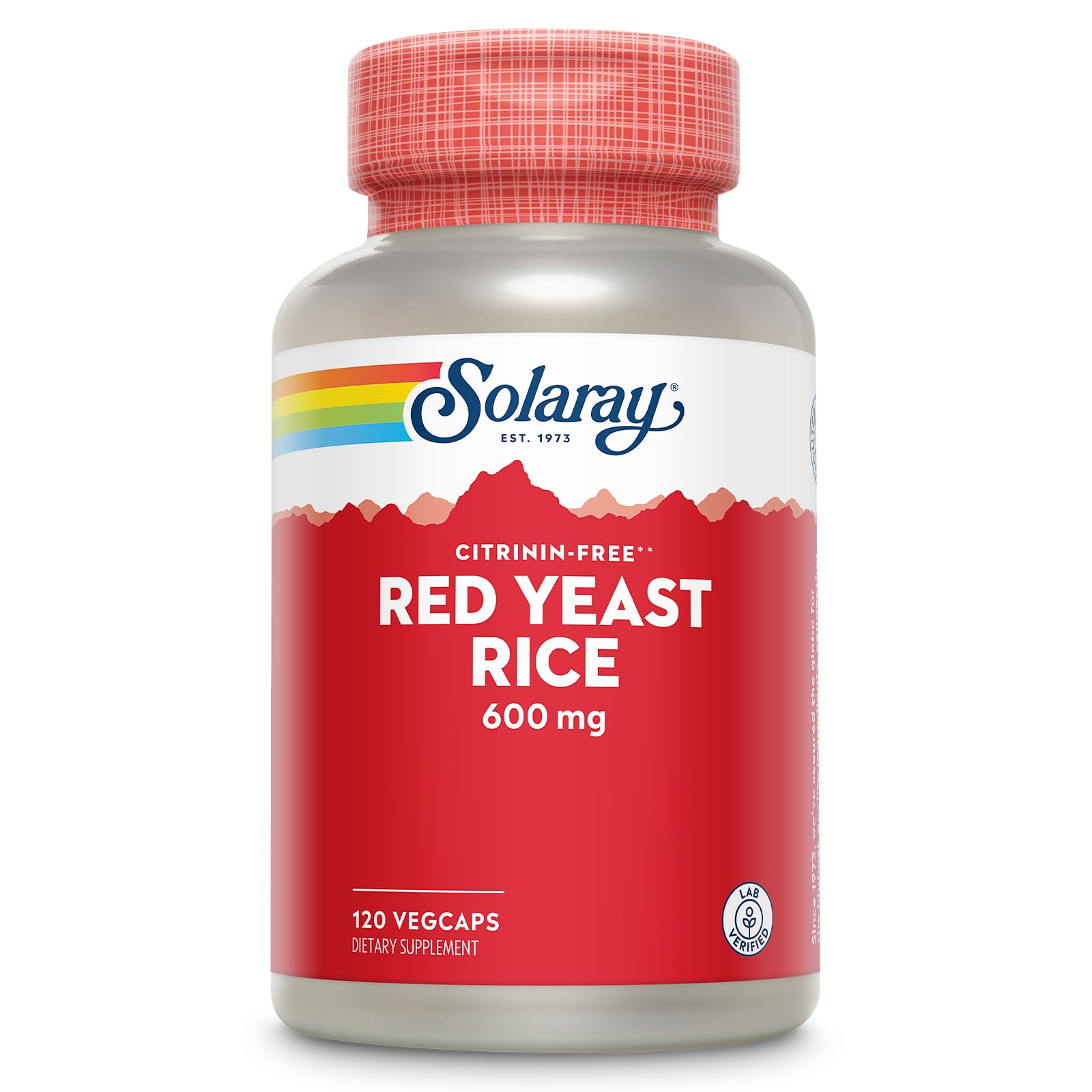 SOLARAY Riz rouge bouteille – soutien potentiel à la circulation et bien-être quotidien.
