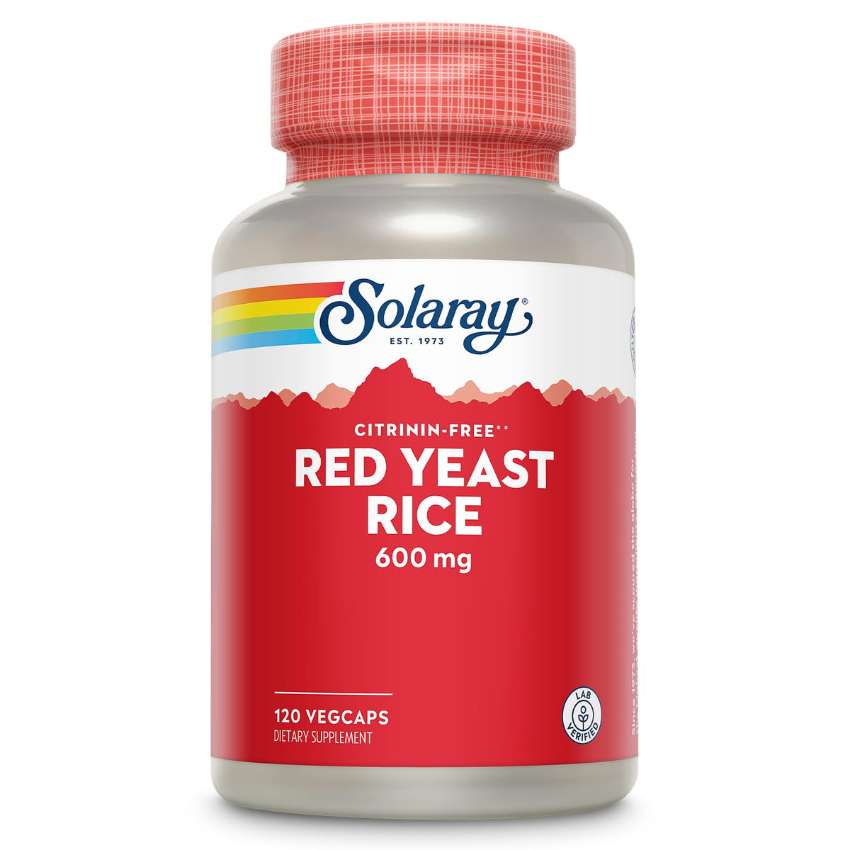 SOLARAY Riz rouge bouteille – soutien potentiel à la circulation et bien-être quotidien.