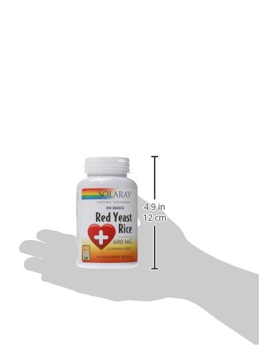 SOLARAY riz rouge de levure — boite: rangement pratique et dosage clair