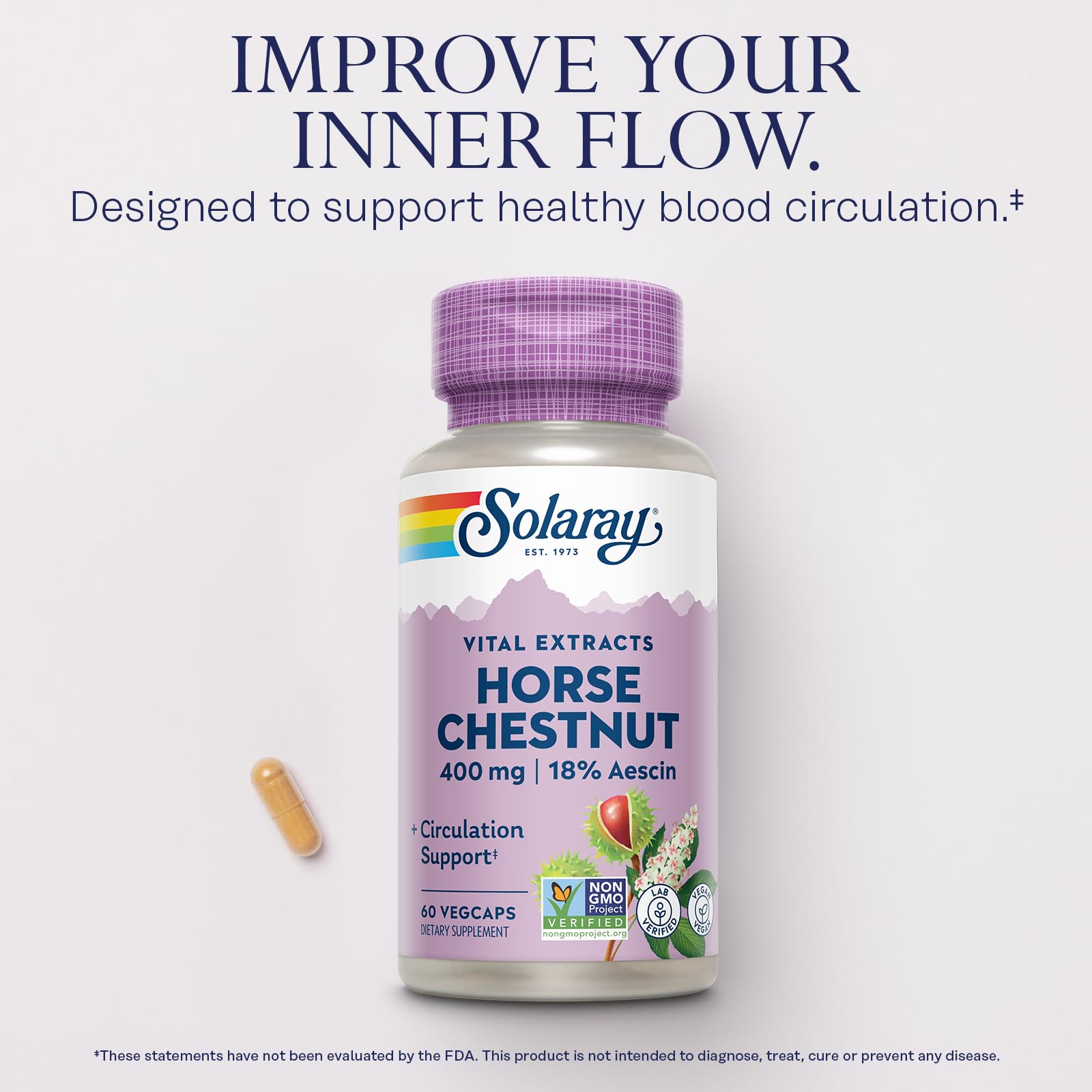 SOLARAY Ruscus aculeatus 55 mg dans une capsule végétale