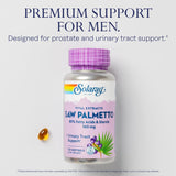 SOLARAY Saw Palmetto: gelules visibles pour prise quotidienne pratique