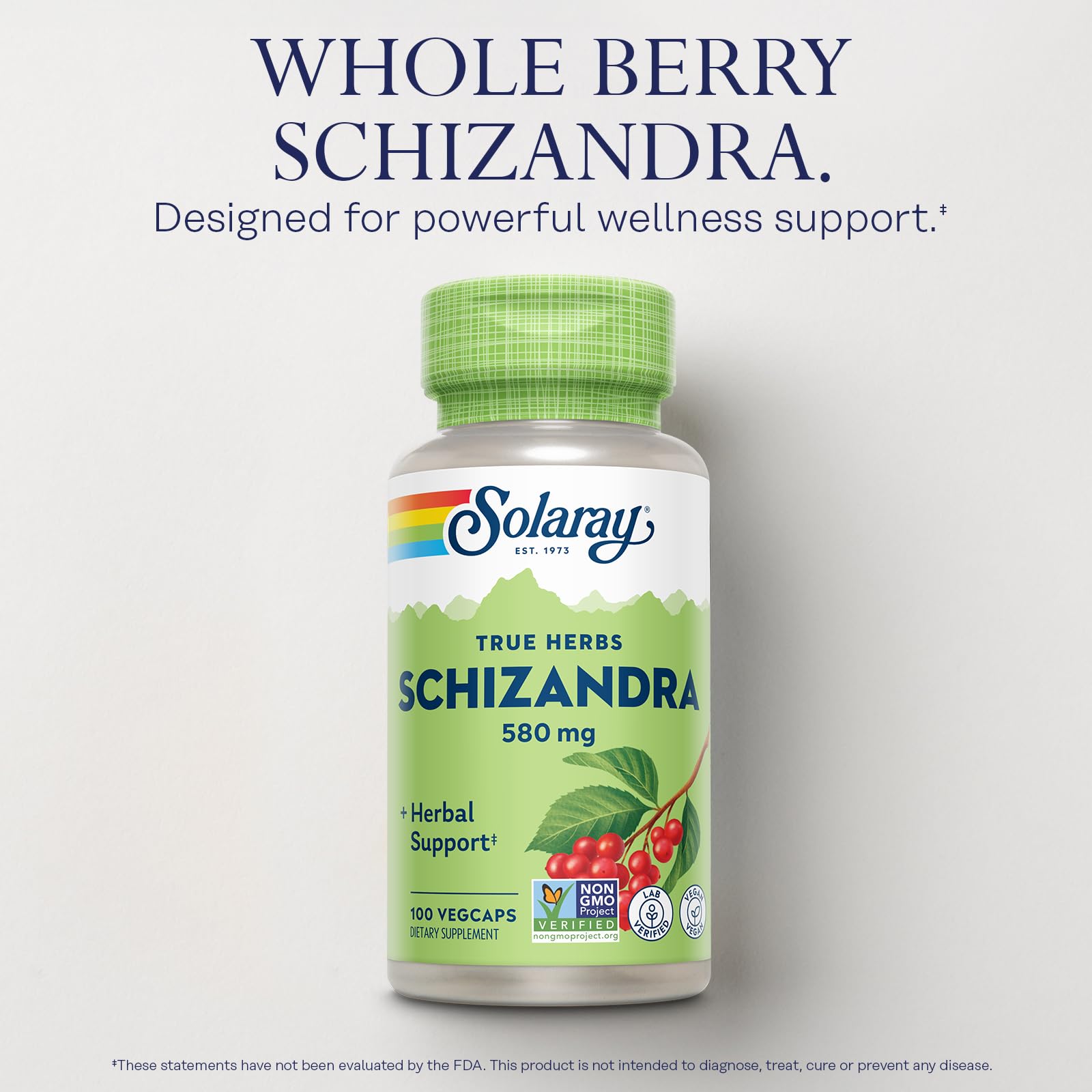 Solaray Schisandre - emballage et notice, extrait pur pour énergie durable.