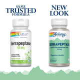 SOLARAY Serrapeptase – capsules, ensemble, format végétarien pratique au quotidien.