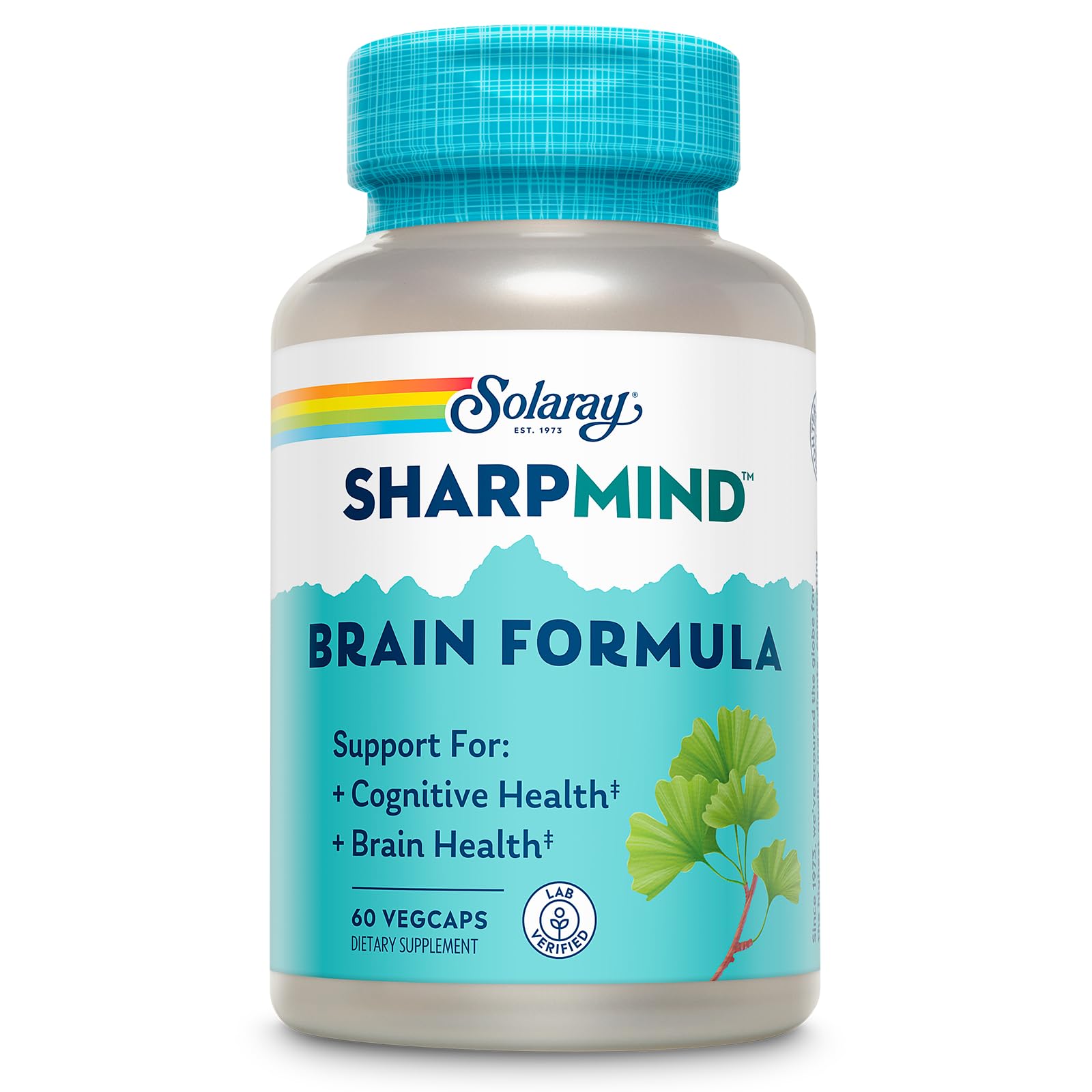 SOLARAY SharpMind, bouteille ouverte, gélules végétales et soutien potentiel à la concentration