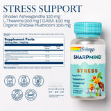 SOLARAY SharpMind – capsules L-théanine et GABA, calme temporaire et concentration.