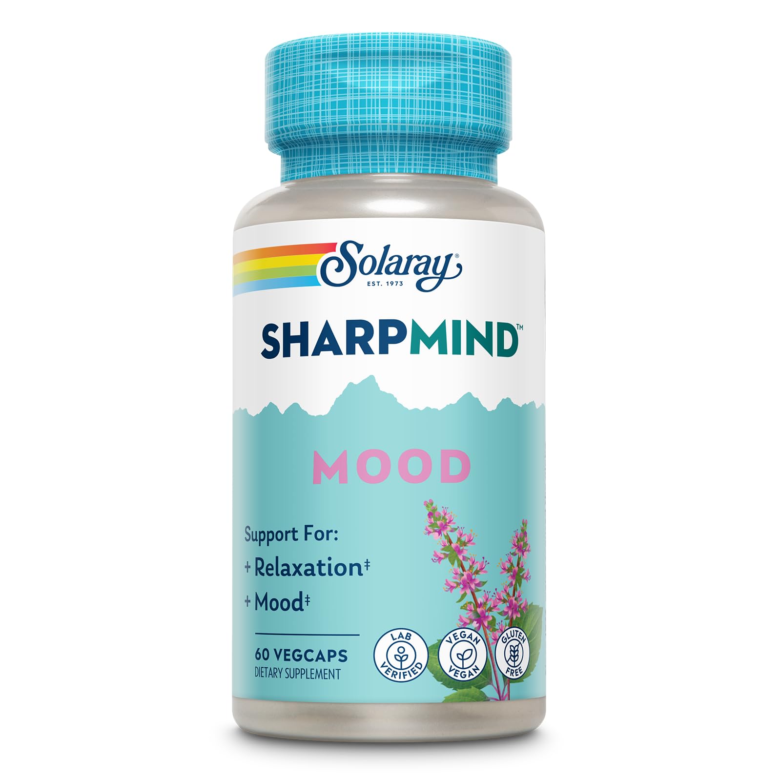 SOLARAY SharpMind bouteille montrant l'humeur calme potentielle