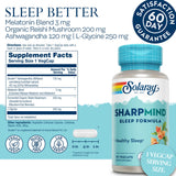 SOLARAY SharpMind Sommeil – capsules faciles à avaler pour routine nocturne