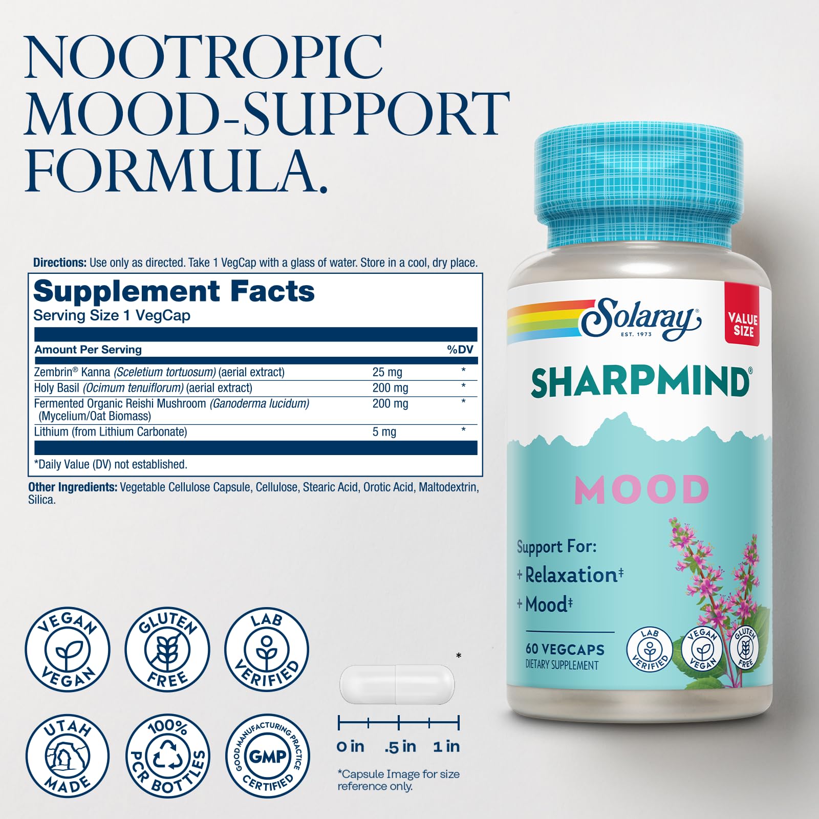 SOLARAY SharpMind Zembrin extrait pour une sérénité alerte