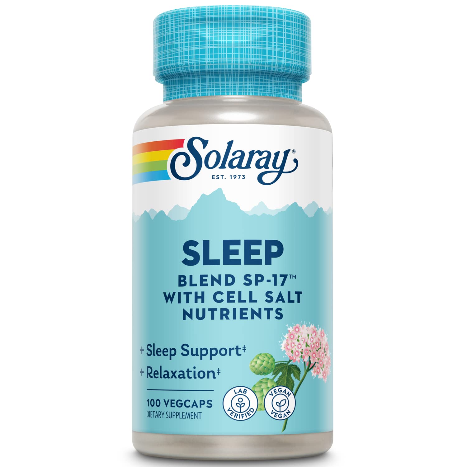 SOLARAY Sleep Blend SP-17 – Bouteille: soutien potentiel pour une nuit calme et relaxante.