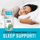SOLARAY Sleep Blend SP-17 – Étiquette: informations claires sur les ingrédients.