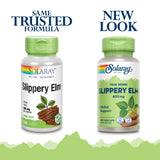 SOLARAY écorce d’orme glissant, dosage 400 mg pour usage quotidien.