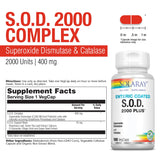 SOLARAY S.O.D. 2000 Plus – capsules enterique protégeant les enzymes digestives.