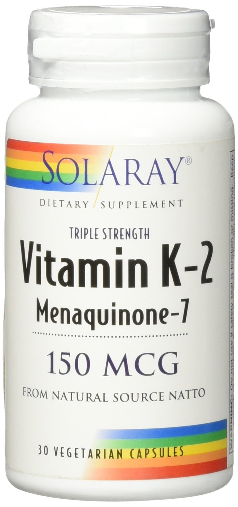 Solaray K2 MK7 soutien osseux pour femmes et hommes, image du packaging