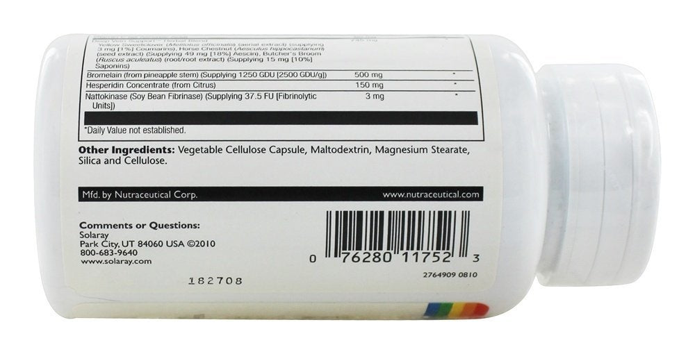 SOLARAY Soutien Veines Profondes – capsules, utilisation quotidienne possible