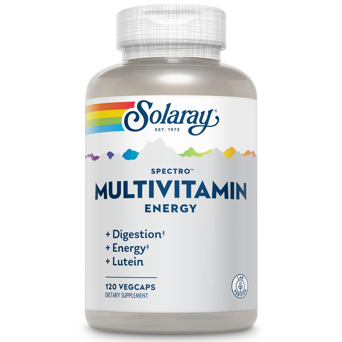SOLARAY Spectro Énergie multivitamine — bouteille prête à l'emploi, soutien énergétique quotidien.