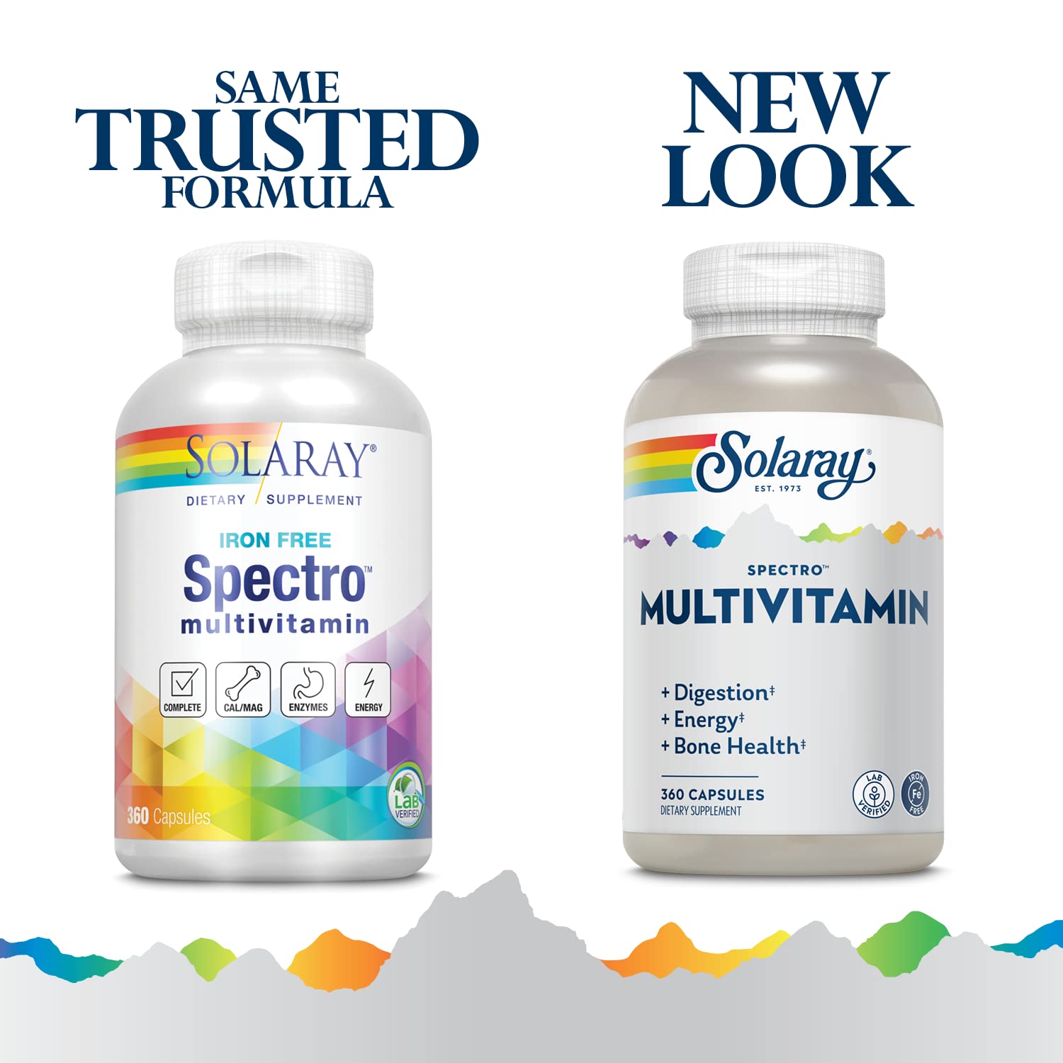 SOLARAY Spectro Multivitamine – capsules, format pratique pour un apport nutritionnel quotidien et équilibré