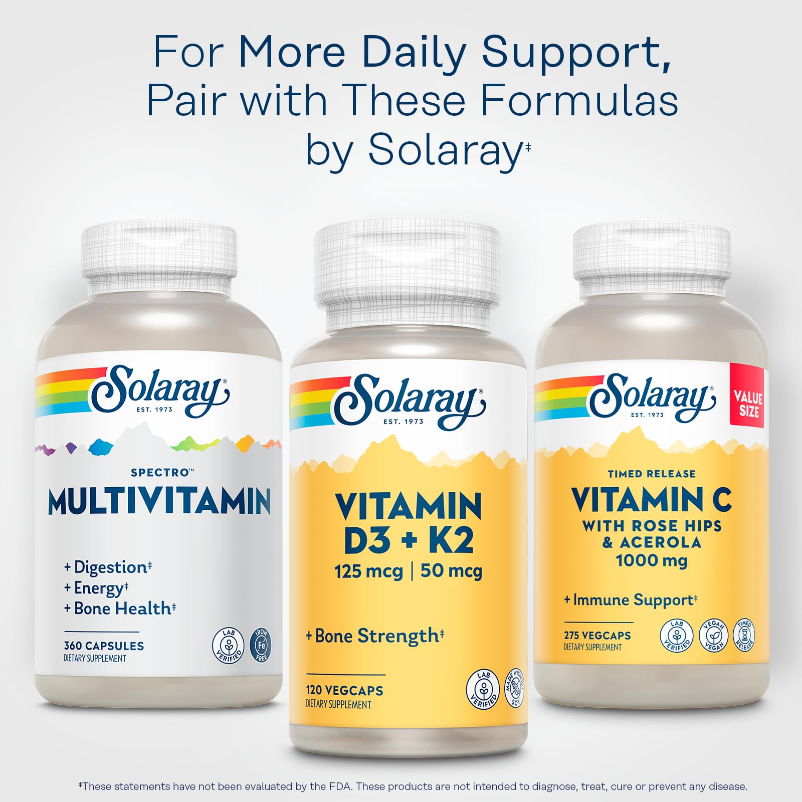 SOLARAY Spectro Multivitamine – emballage recyclable, démarche écoresponsable