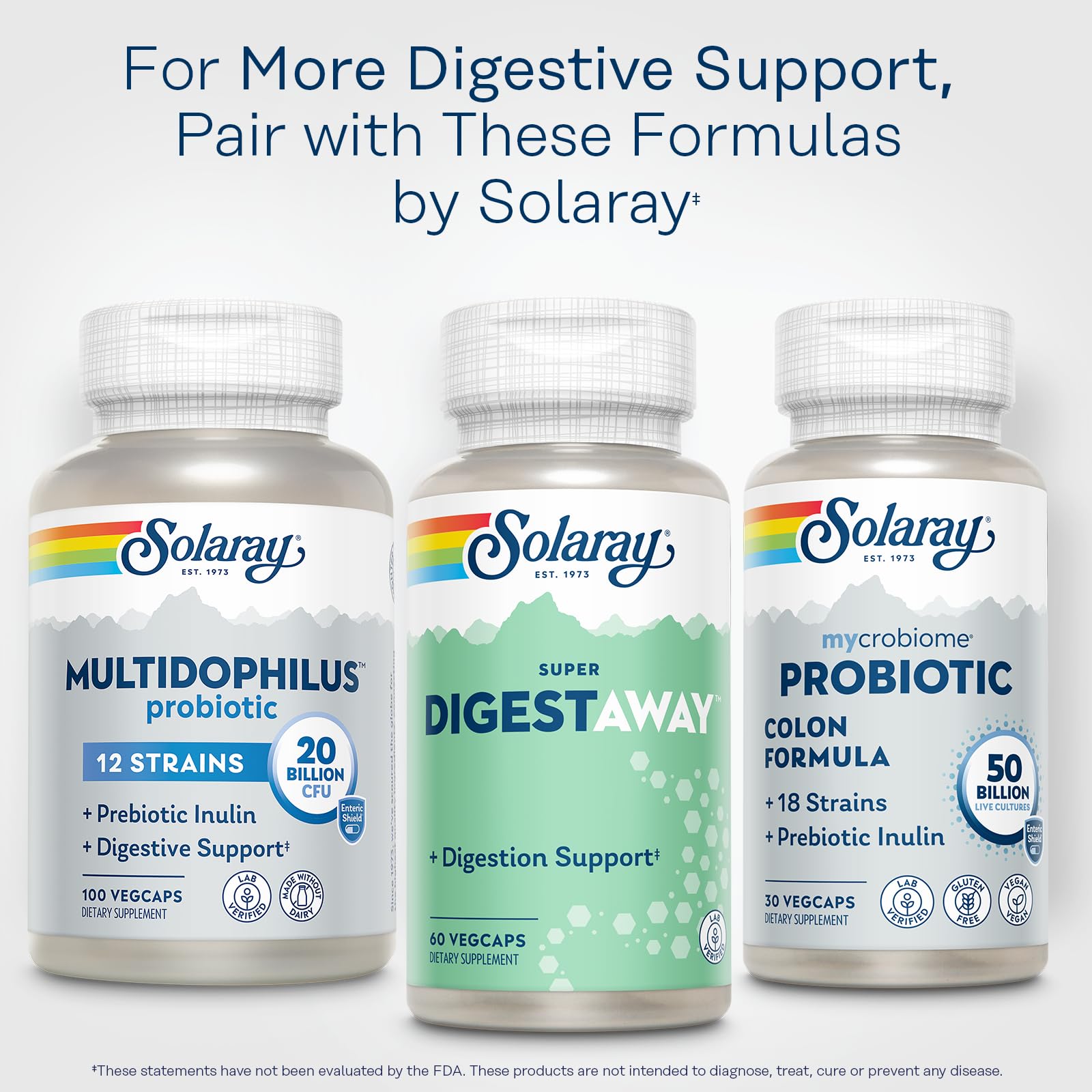 SOLARAY Digestaway Bouteille PCR – emballage durable et respectueux de l’environnement