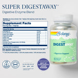 SOLARAY Super Digestaway – Gélules digestives visibles prêtes à l’emploi après repas.