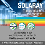SOLARAY étiquette nutrition et ingrédients pour cerise acide