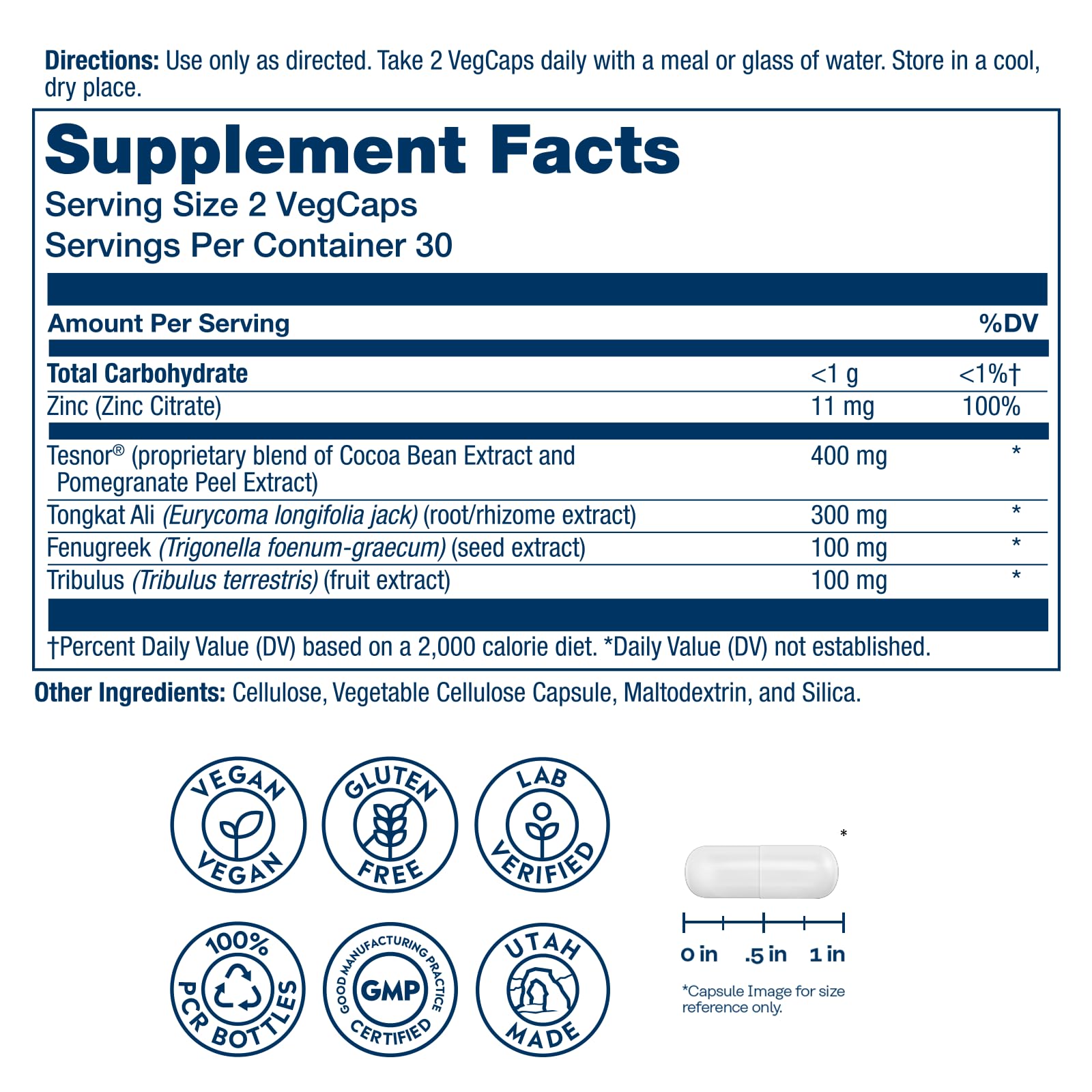 SOLARAY Tesnor – Capsules visibles, soutien musculaire potentiel et énergie.
