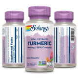 SOLARAY Turmeric – Capsules présentées pour le confort après l’effort.