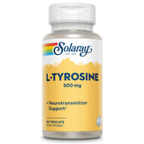 SOLARAY L-Tyrosine - bouteille végétale 500 mg, pratique pour votre routine.