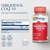 SOLARAY Ubiquinol CoQ-10: emballage PCR et absorption potentielle améliorée.