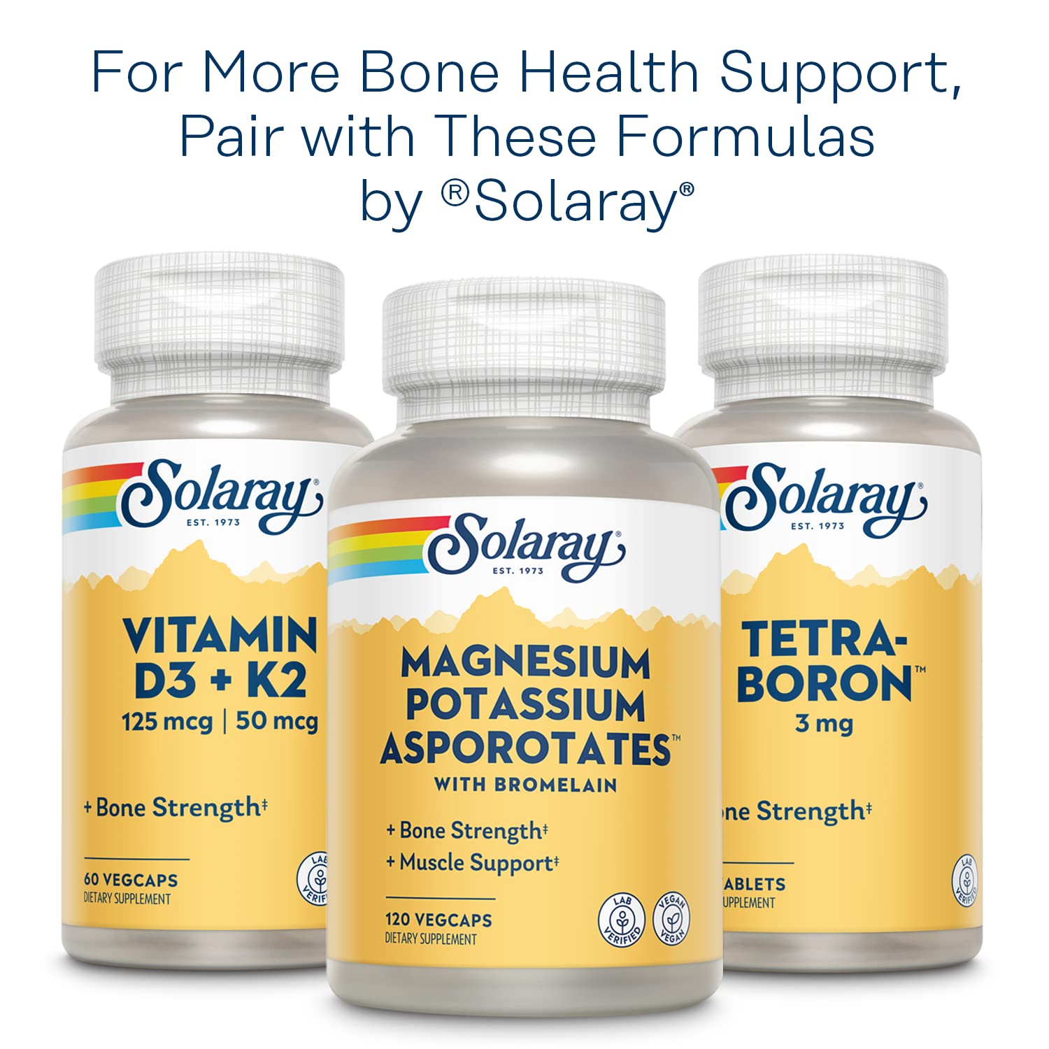 SOLARAY Calcium & Magnesium Citrate: utilisation quotidienne avec repas pour un mode de vie actif.