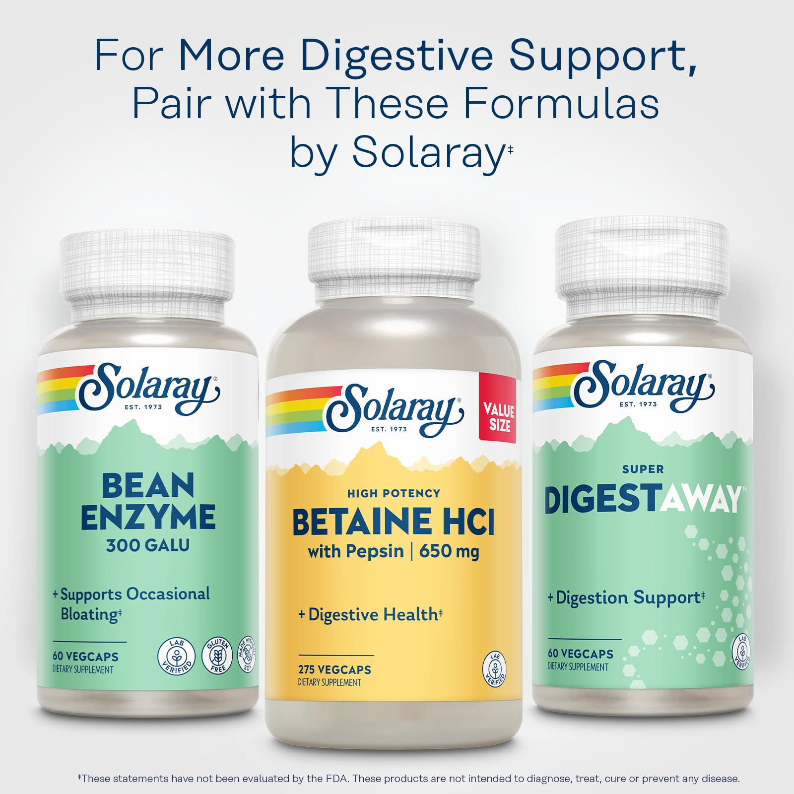 SOLARAY utilisation avant repas, format pratique pour routine digestive.