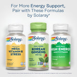 SOLARAY utilisation quotidienne de ginseng coréen pour bien-être et concentration