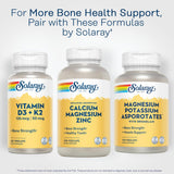 SOLARAY Calcium Magnesium Zinc - utilisation quotidienne simple et pratique.