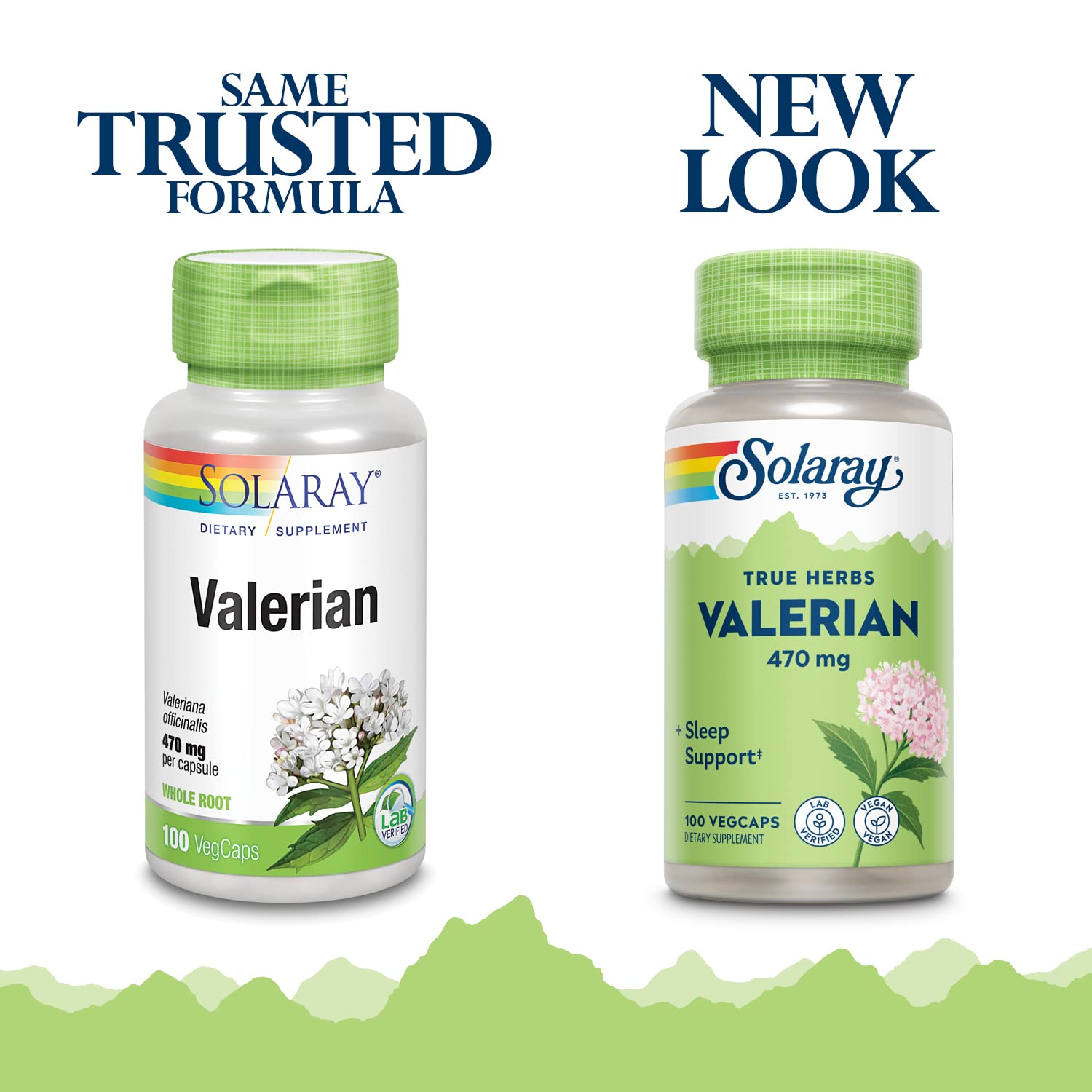 Gélules SOLARAY Valériane 470 mg, aperçu en gros plan pour visualiser la consommation.